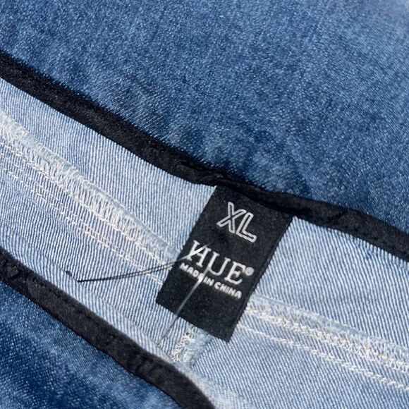 HUE Stretch Blue Women's Jeans Size XL - Picture 5 of 9